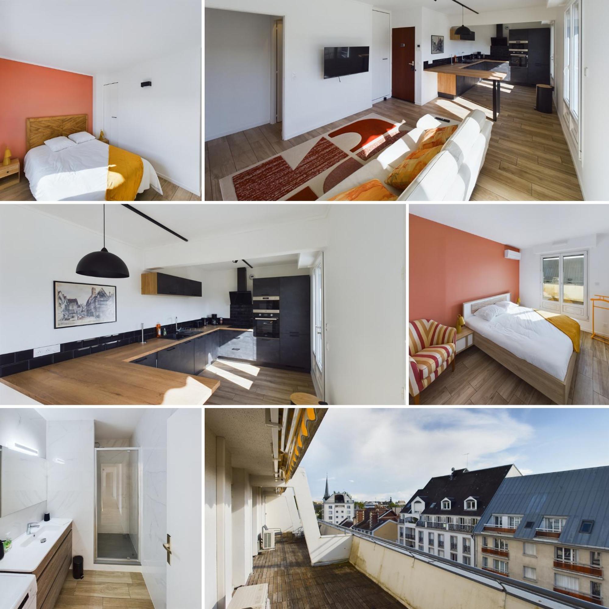 Le Panorama Premium - Superbe Vue Apartment Troyes Bagian luar foto